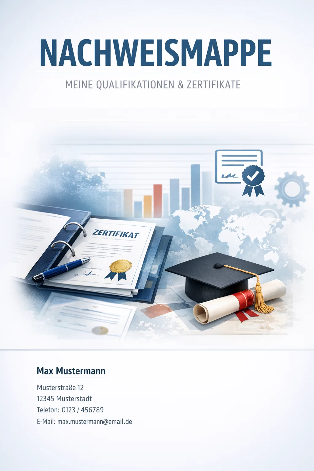 Beispiel für das Deckblatt einer Nachweismappe