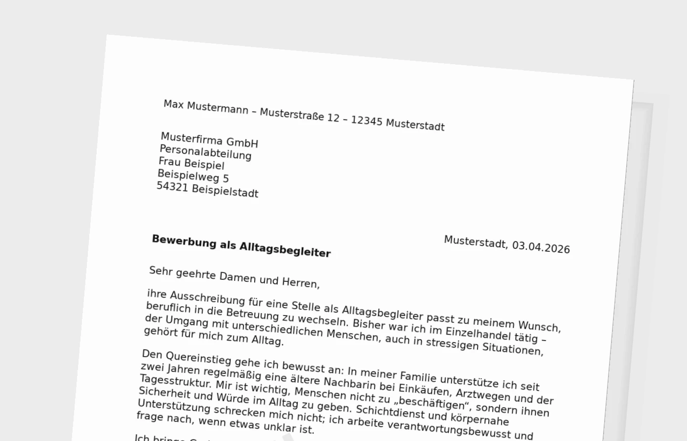 Anschreiben als Alltagsbegleiter: Quereinstieg überzeugend begründen