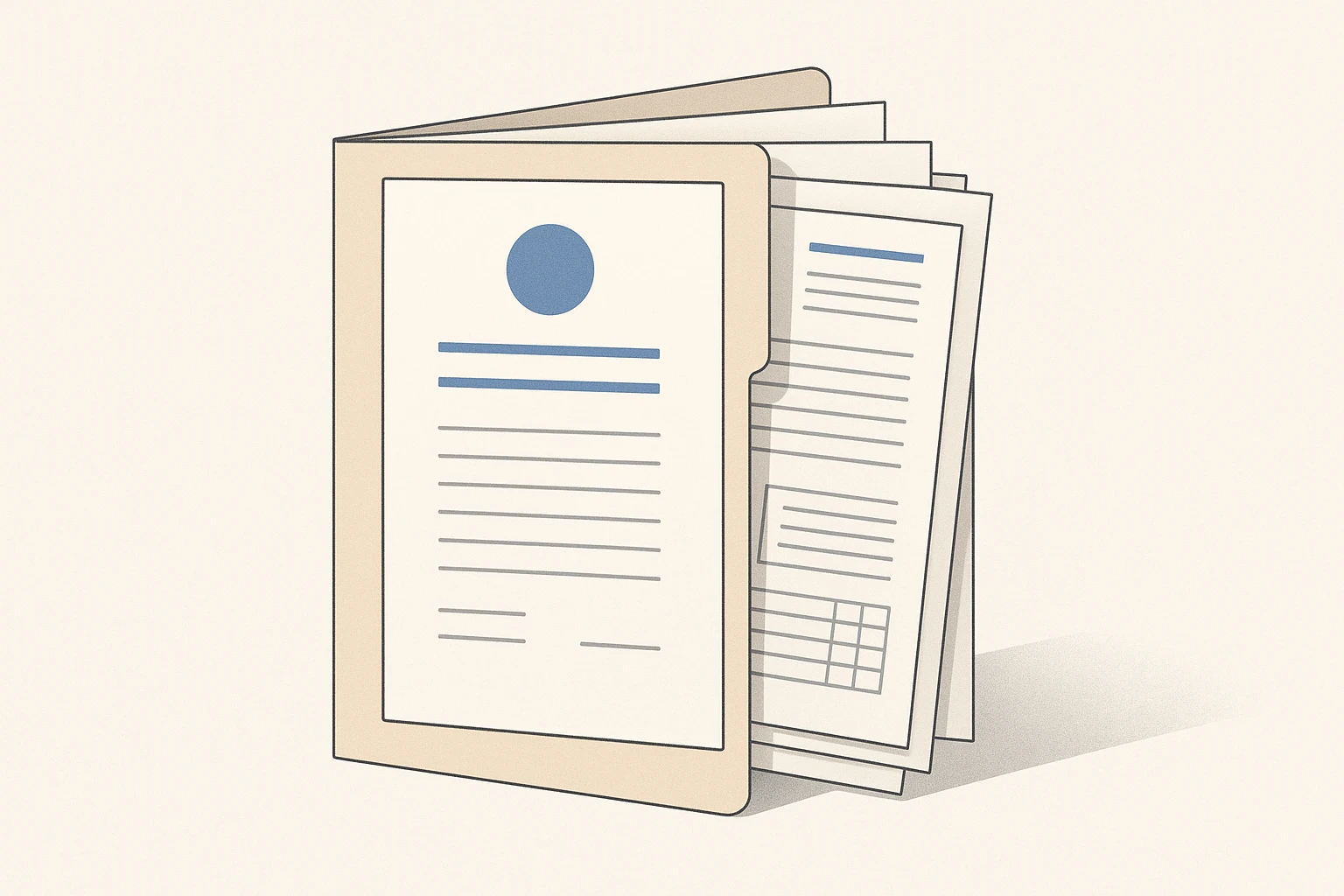 Deckblatt für die Nachweismappe – Zeugnisse und Nachweise übersichtlich strukturieren